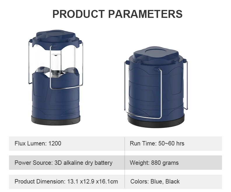 Custom Outdoor Camping Led Light Portable Stretching Camping Lantern