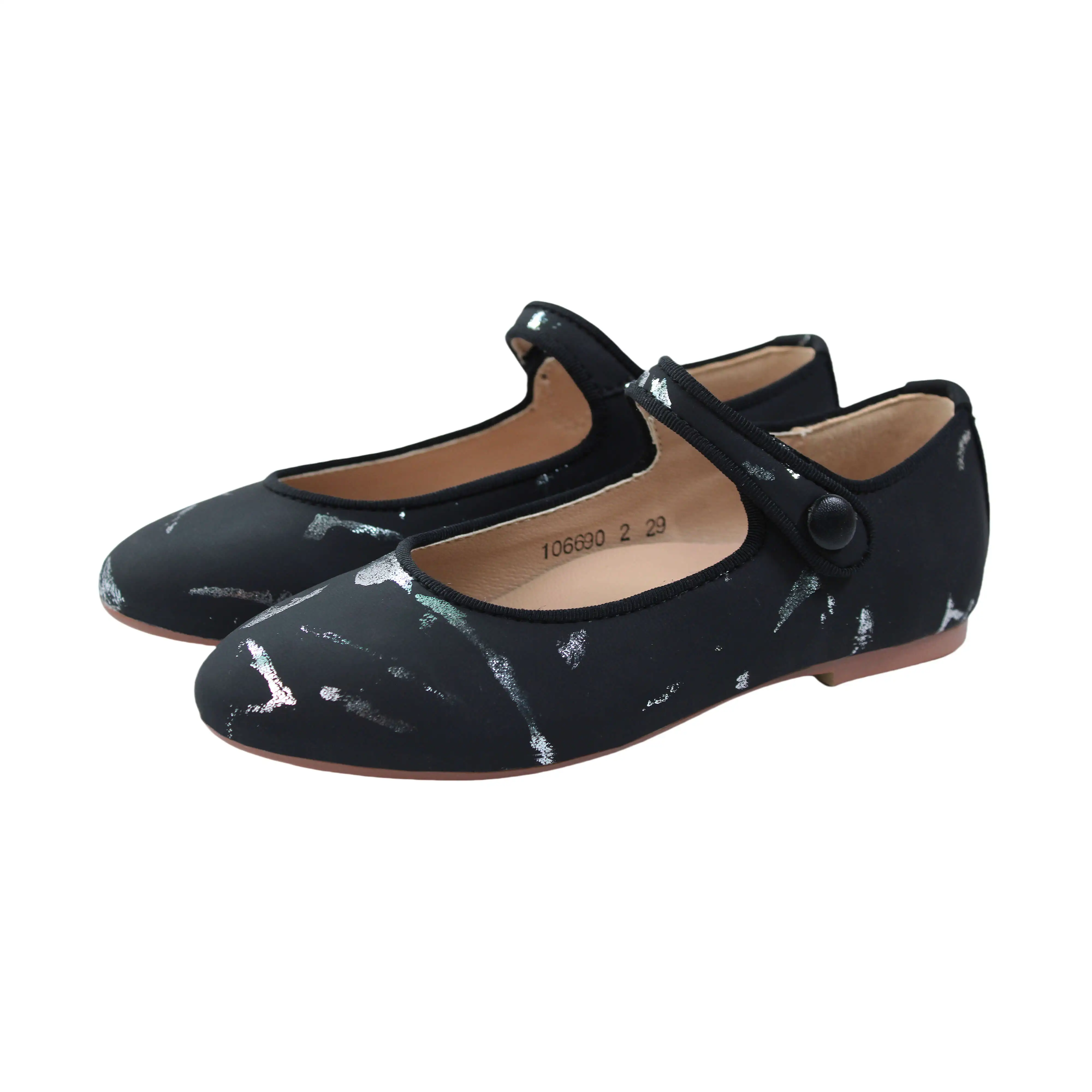 Custom Wholesale Kids Black Flats Genuine Leather School Hot Style Shoes Perfect Fit Cute mary Jane Dress Shoes