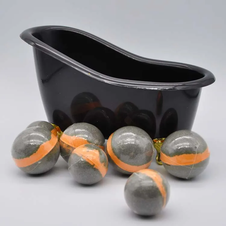 Natural Charcoal deep cleaning Essential Oil luxury bath salts  wholesale bath bombs spa bath fizzies set