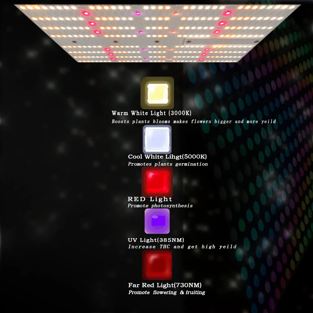 New design aluminium crazy farmer microgreen meanwell dim commercial warm white spectrum 660nm uv ir 2x4 240w 301h v4 grow light