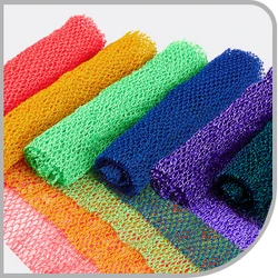 body scrubbing exfoliating African nylon washcloth net bath mesh sponge African net sponge