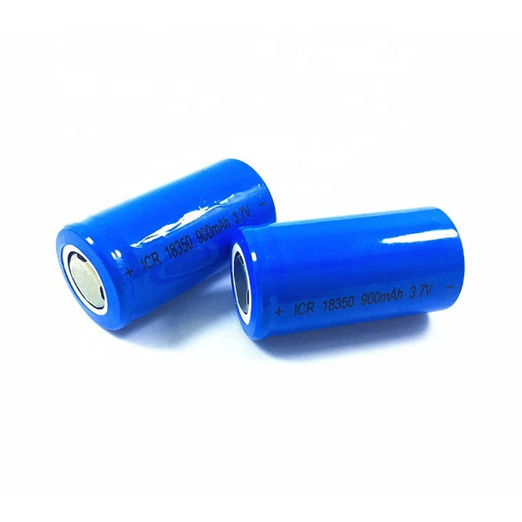 18350 lithium battery 3.7v  900mah rechargeable battery  lithium ion battery cell manufacturer oem high quality 18350 3.7v
