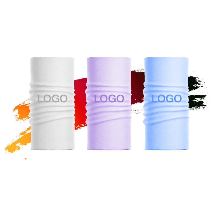 Directly Factory Supply Custom Headwear Polyester White Neck Gaiters Blank Bandanas For Sublimation Print