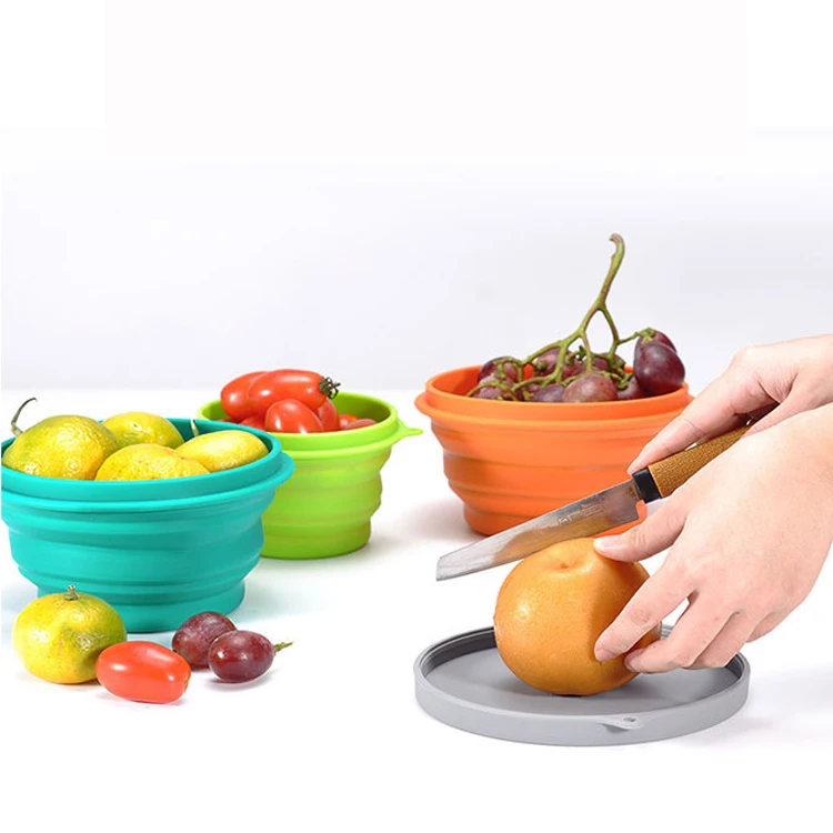 Wholesale Eco Friendly Air Tight Tiffin Lunch Box Set For Kids Collapsible Takeaway Silicone Food Container