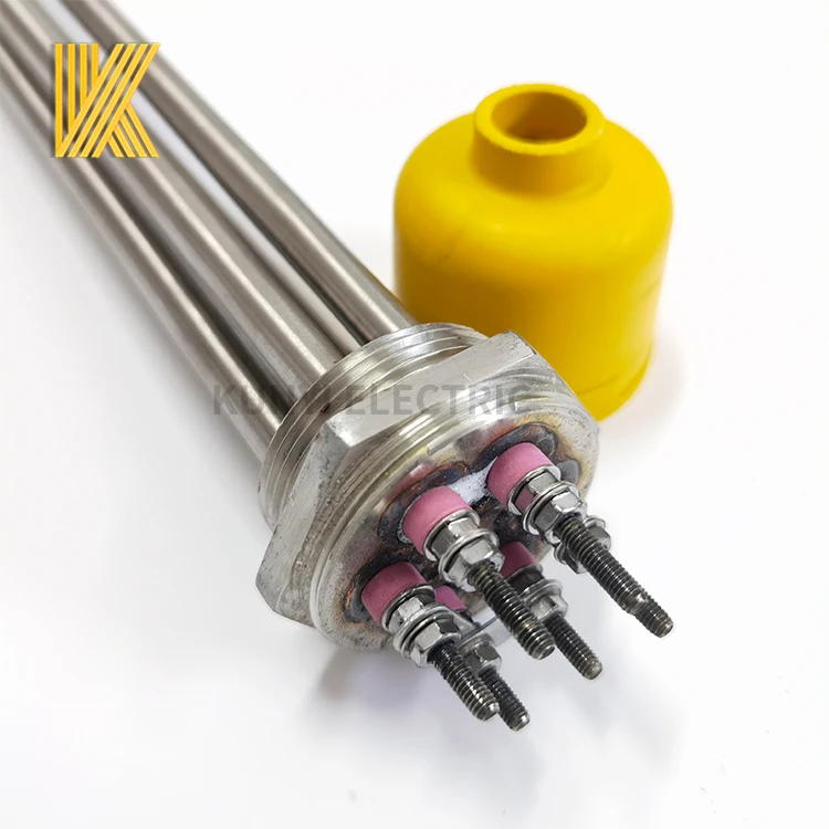 water immersion flange Heater threaded tubular heating element for Brewery