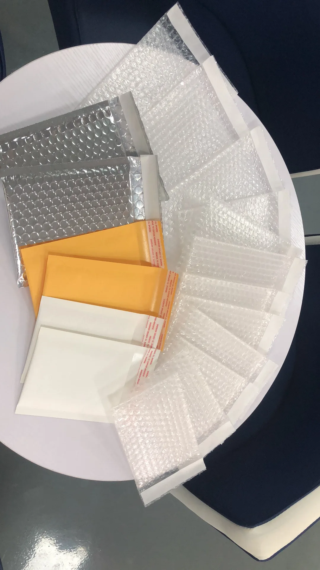 Custom Clear Mail Self-Seal Bubble Cushion Wrap Packaging Bags Transparent Bubble Bag Pouch