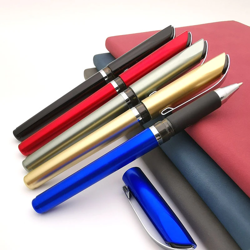 Custom Logo Multicolor Gel Pen with Metal Clip Fashion Business Gift for Office Plastic Material for Automotive End Users