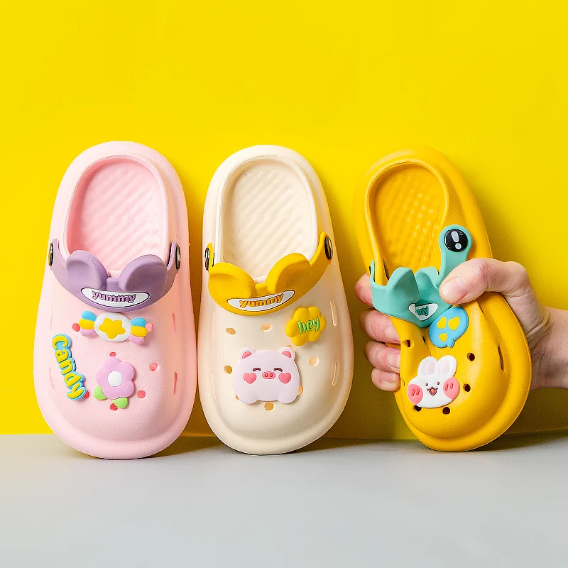 Cheerful Mario 2022 new style slides for kids girls footwear home comfortable high quality baby slippers wholesale fashion