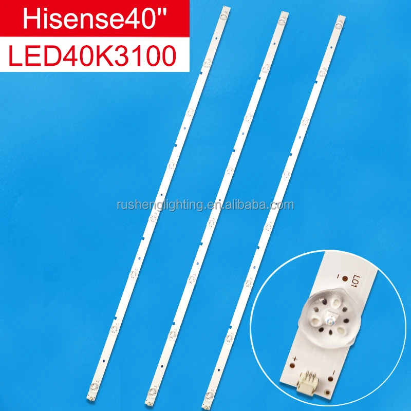 RS-205 High quality JL.D40081330-003BS-M 3pcs*8leds/set 3v 760mm  TV Backlight Strip for Hisense 40inch