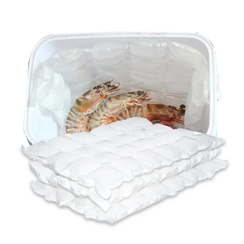 Frozen ice packs for meat delivery cold pack food shipping Seafood gel pack  Dry Gel Ice Packs Sheets Cooler Pouch for Frozen