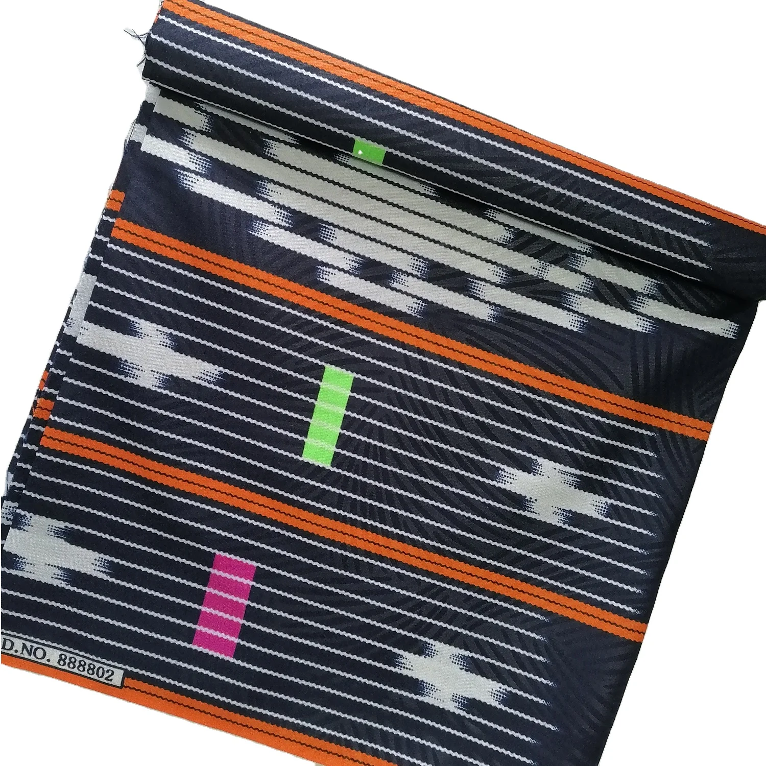 100D Polyester embossing print double sides wax print fabric african for garment