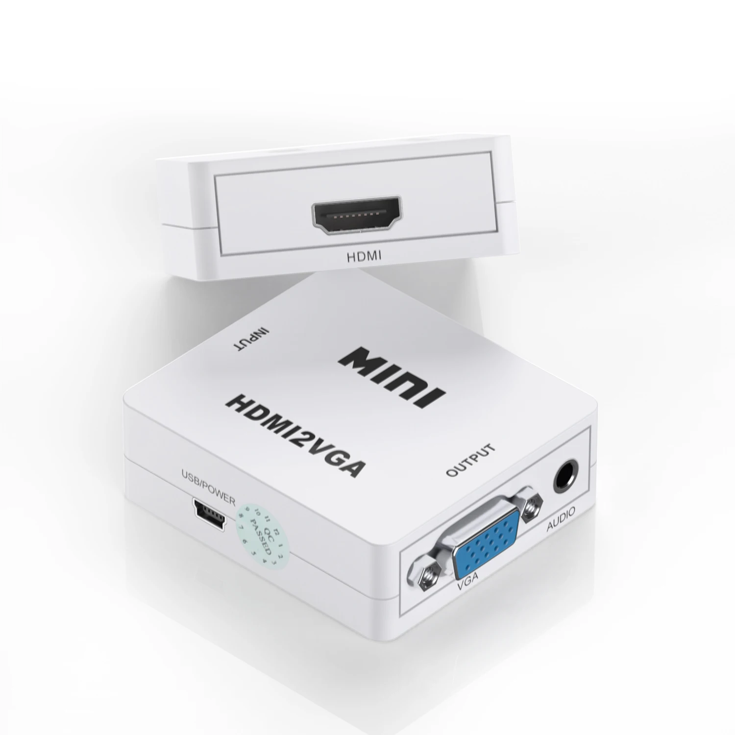 
HD 1080P MINI HDMI to VGA Converter With Audio HDMI2VGA Video Box Adapte 