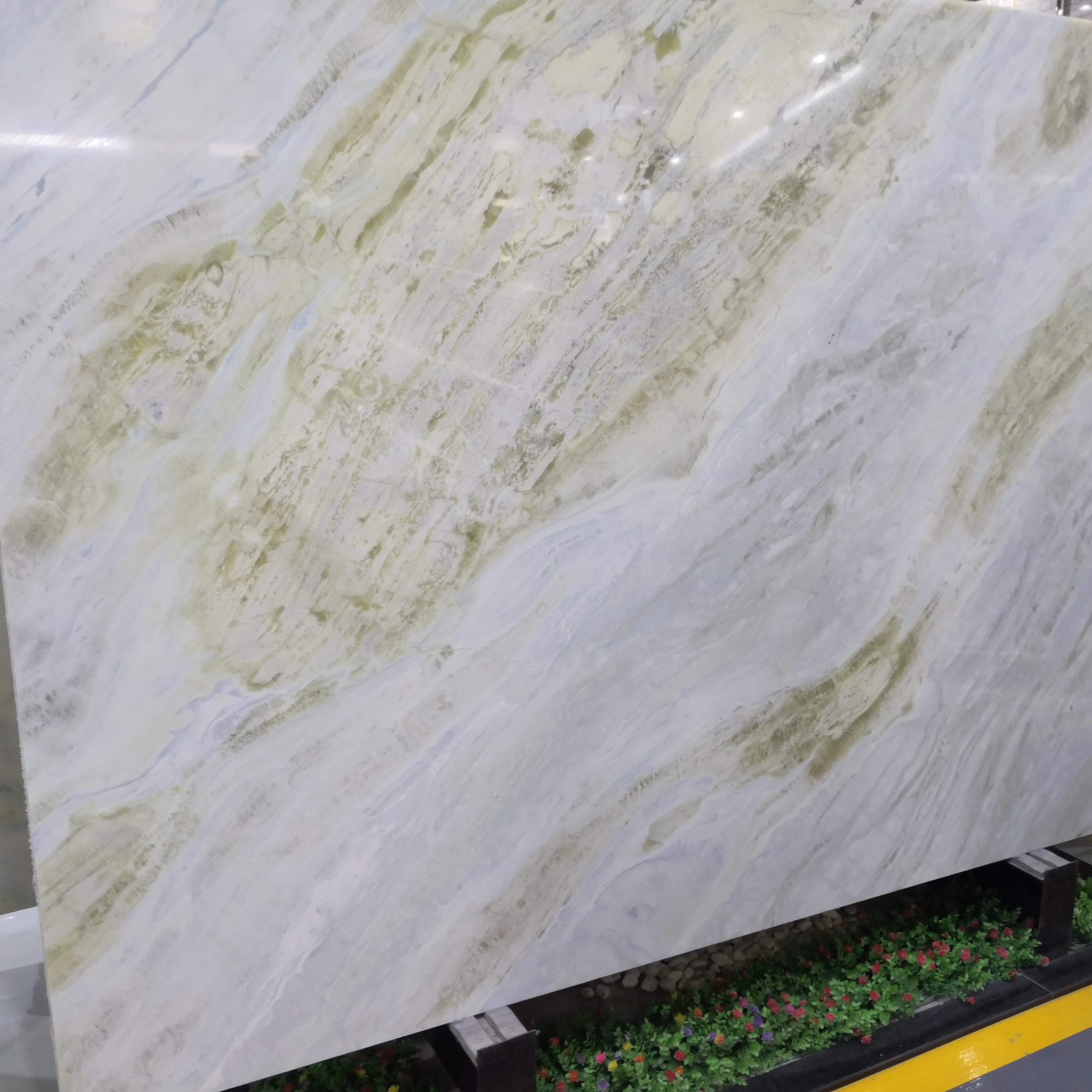 Luxury Natural Light Blue Green Marble Wall Panel Polished Big Slab for Indoor Villa Cladding Flooring Table Tops Table Tops