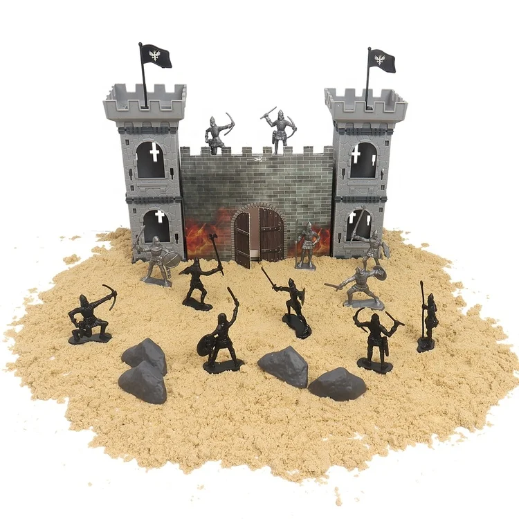 55pcs assembly castle toy Roman soldiers toy play set war games for kids