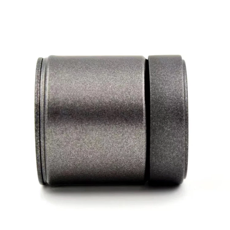 Japanese Style Black Color Small Airtight Spice Can Matcha Tea Tin