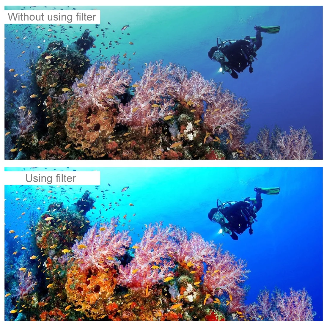Лидер продаж, другие аксессуары для камеры, Цветной фильтр для объектива камеры для дайвинга