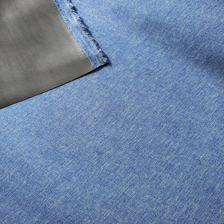 100% Polyester Textile Blue Two Tone Fabric for Bag Material
