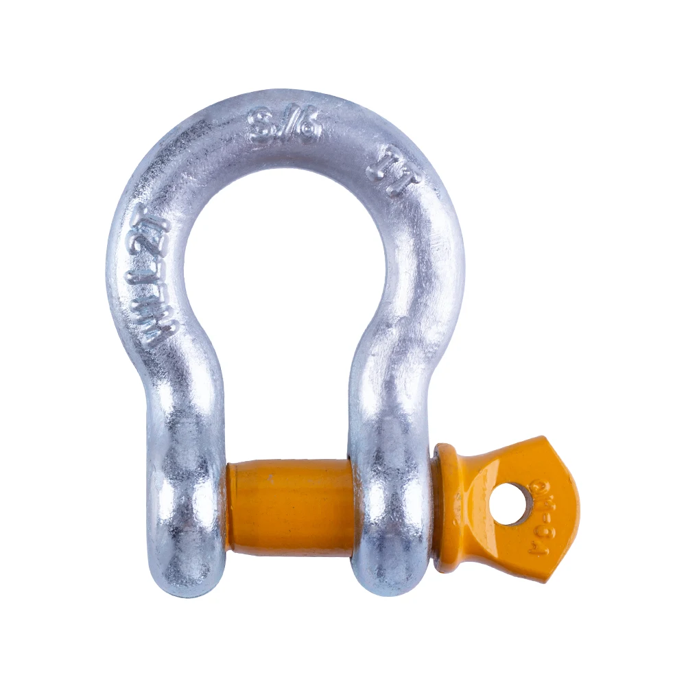 US Type Popular Sale Carbon Steel Metal  Shackle with Galvanized Screw Pin For Anchor