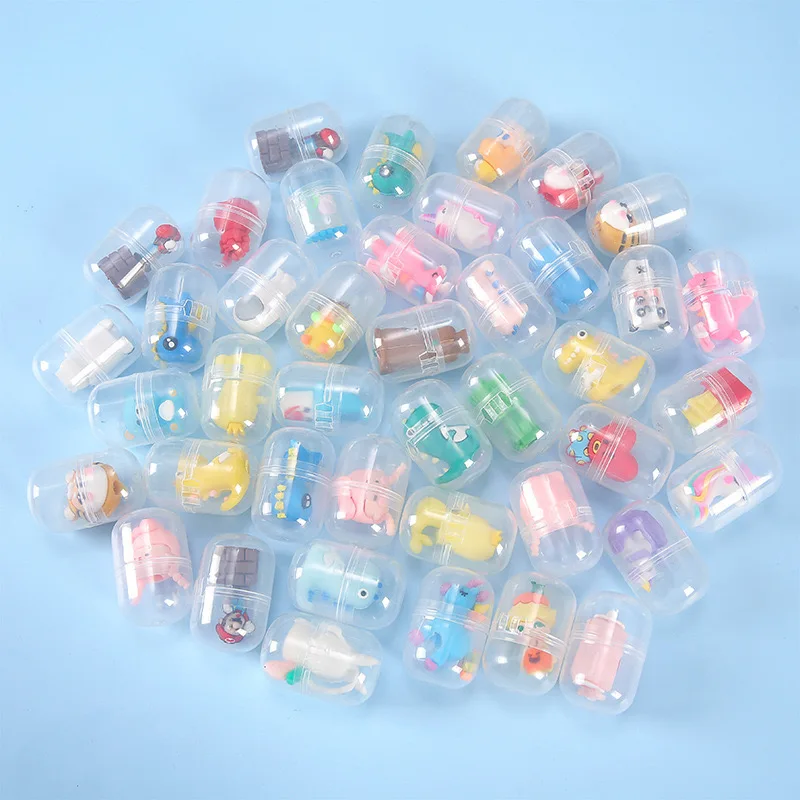 32*45mm Mini Plastic Surprise Prefilled Twisted Eggs Plastic Capsule Toy Kindergarten children creative school students gift