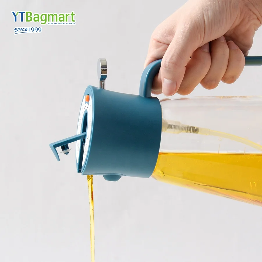 2 In 1 Glass Olive Oil Dispenser Sprayer Bottle For Kitchen Cooking