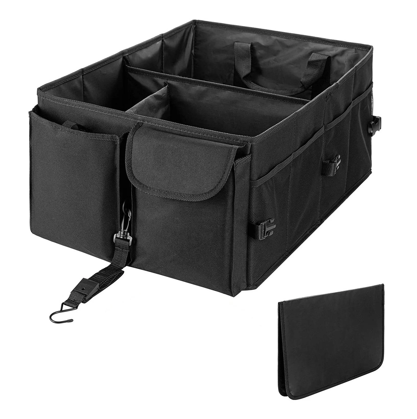 RTS Car Box Trunk Organizer Premium Collapsible Foldable Cargo Trunk Storage Organizer