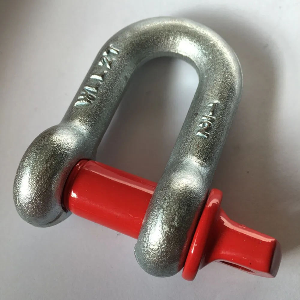 American bow buckle high strength D-shaped U-shaped ring card lock hook horseshoe hoisting tool connection