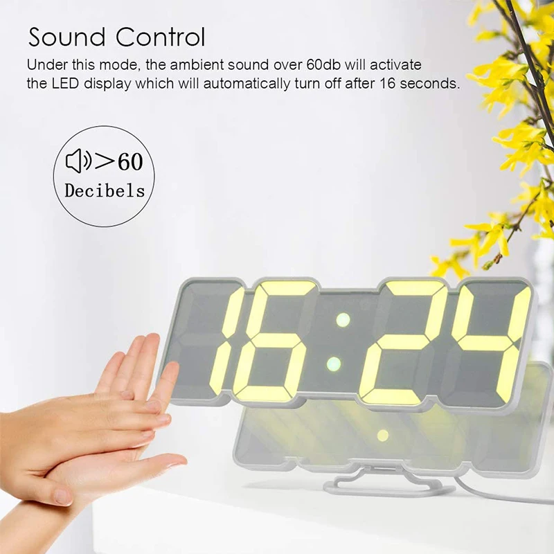 Led modern Table Clock China Factory Direct Supply 3d Alarm Desk Digital Clocks