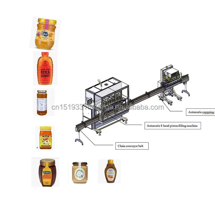 high viscosity piston jam paste filling machine multifunction