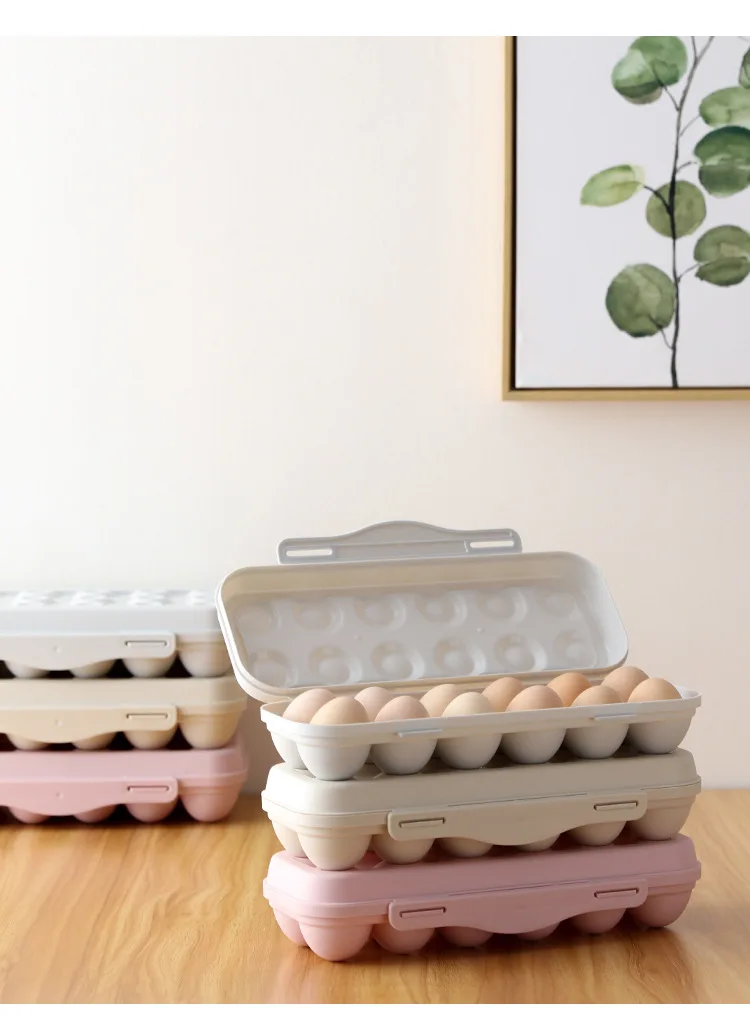 Sanwei Best Selling Custom Cheap Stackable Transparent Refrigerator Plastic Egg Storage Trays Egg Box