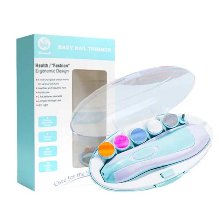 Multifunctional Electric Baby Nail Trimmer Baby Nail File Clippers Toes Fingernail Cutter Trimmer Manicure Tool Set Baby Care