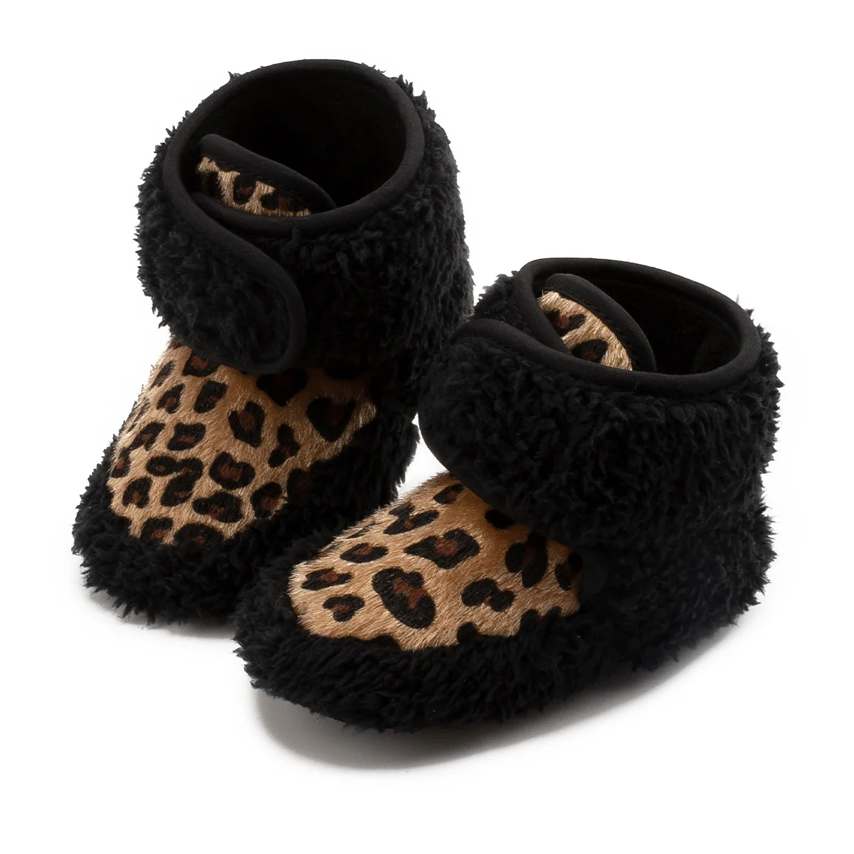 2022 Soft Warm Baby Shoe Winter Baby sheepskin Boots Soft Sole Plush Elephant Infant Baby zebra Booties