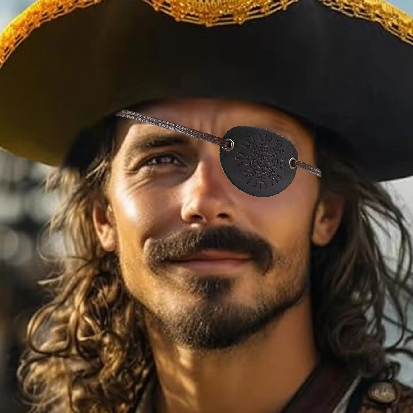 Halloween Pirate Captain Eye Patches Pirate Costume Accessories One Eye Patches