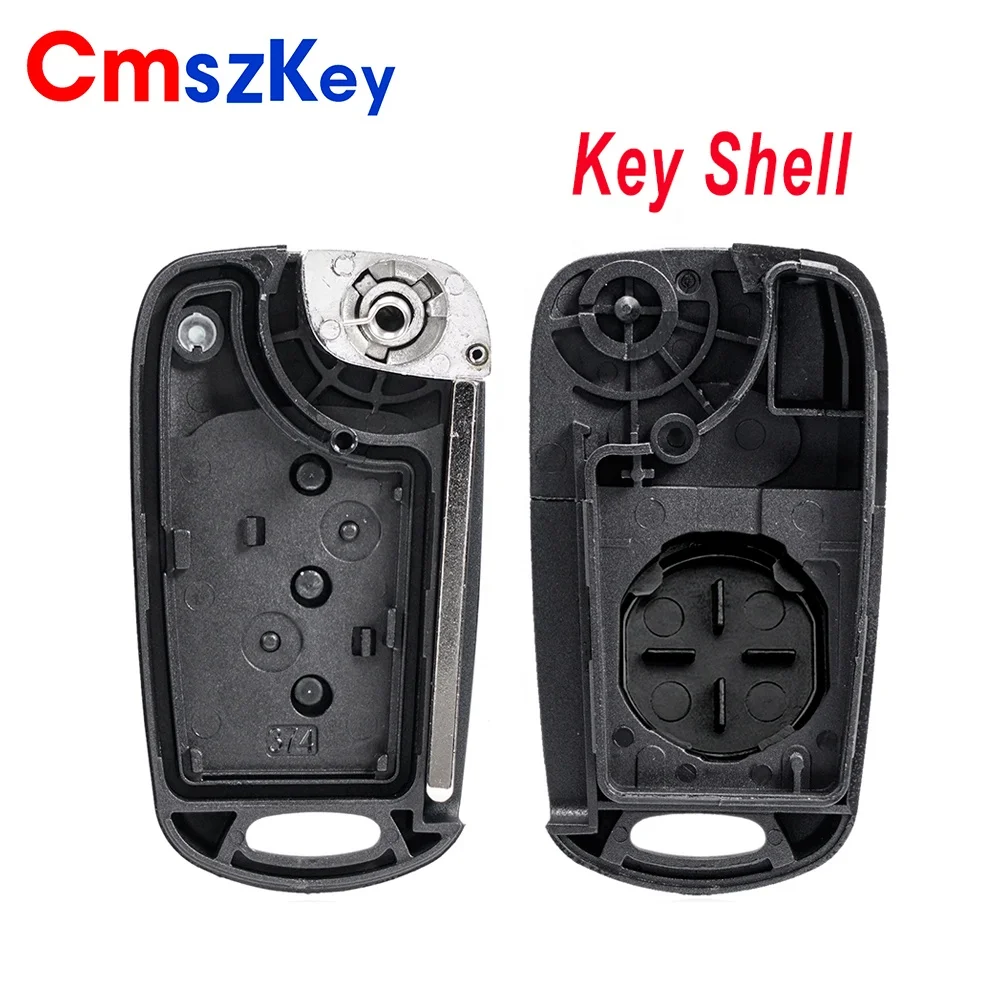 For Hyundai Solaris Accent Kia Picanto 3 Buttons Flip Remote Car Key Fob Shell Case