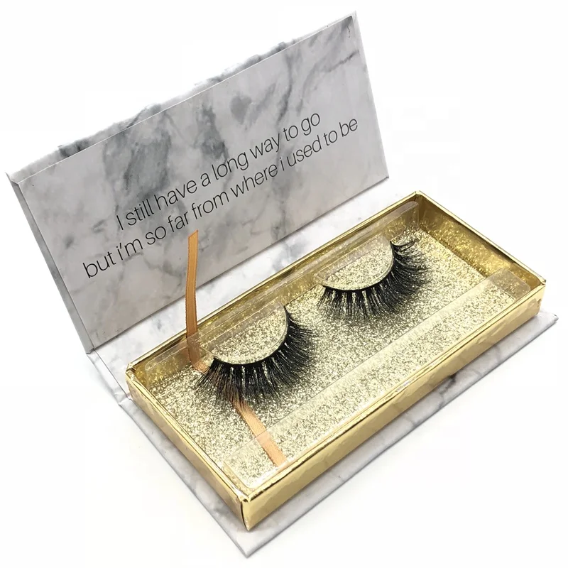 Akara 5D Real Mink Eyelash Custom Packaging Natural Long Mink False Eyelashes