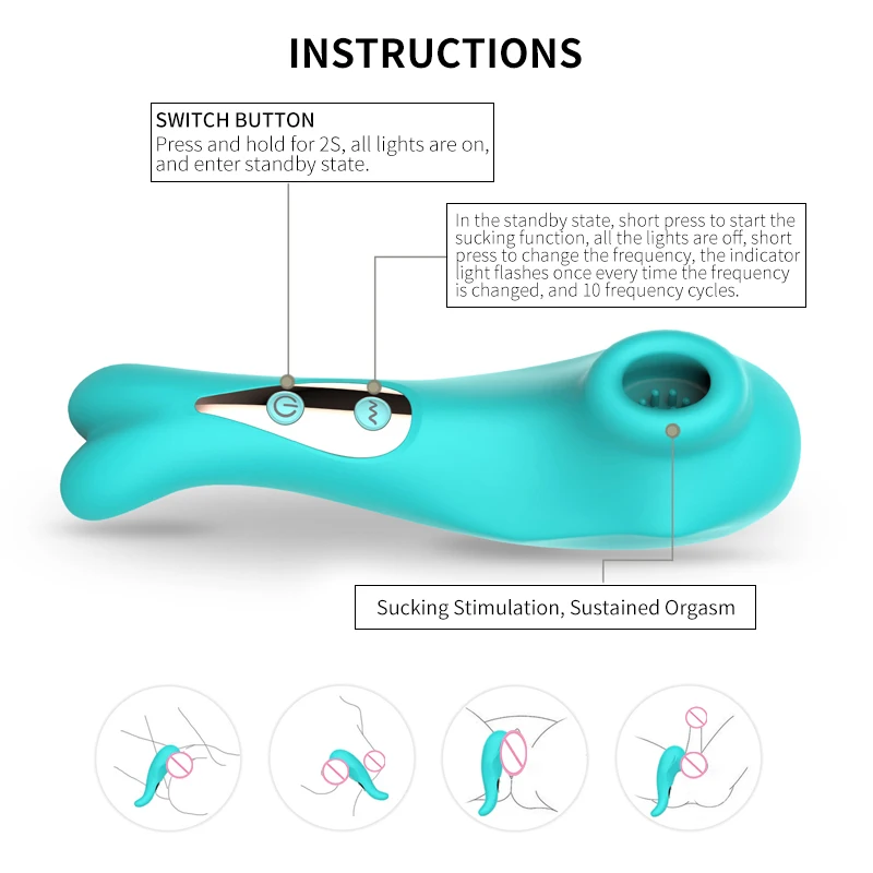 Hot Selling 10 Frequency Breast Massager Clitoral Sucking Vibrator for Women Rechargeable Sex