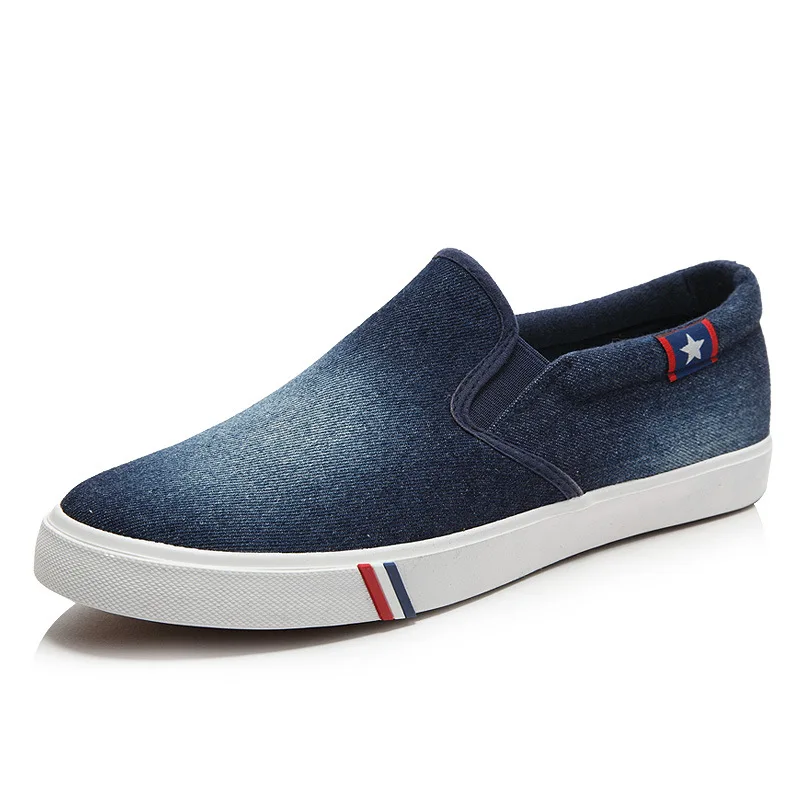 Comfortable Chinese Factory Production Jeans Style Canvas Low Top Casual Shoes