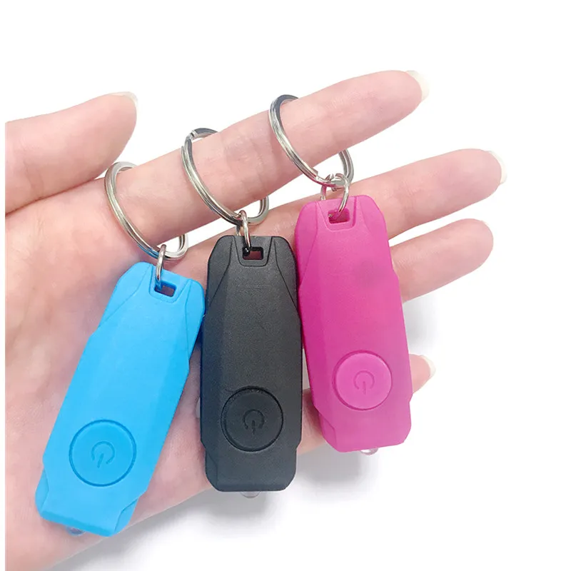 Cheap Led Flashlight Mini Key Light Keytag Lamp Keyring Portable Pocket USB Rechargeable Small Flat UV Keychain Torch