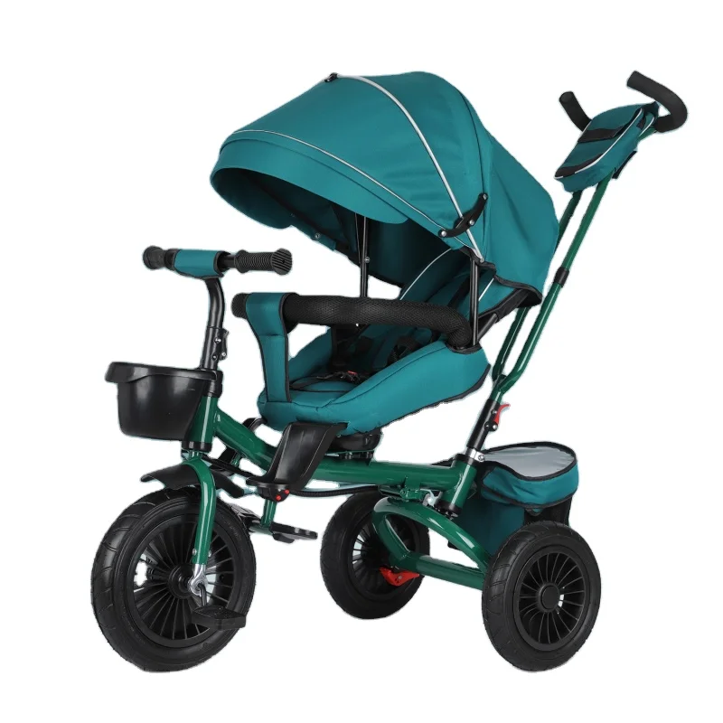High Quality New Multi-functional Four-in-one Baby Tricycle Can Be Rotated and Can Lie Down for 1-6-year-old Folding Stroller