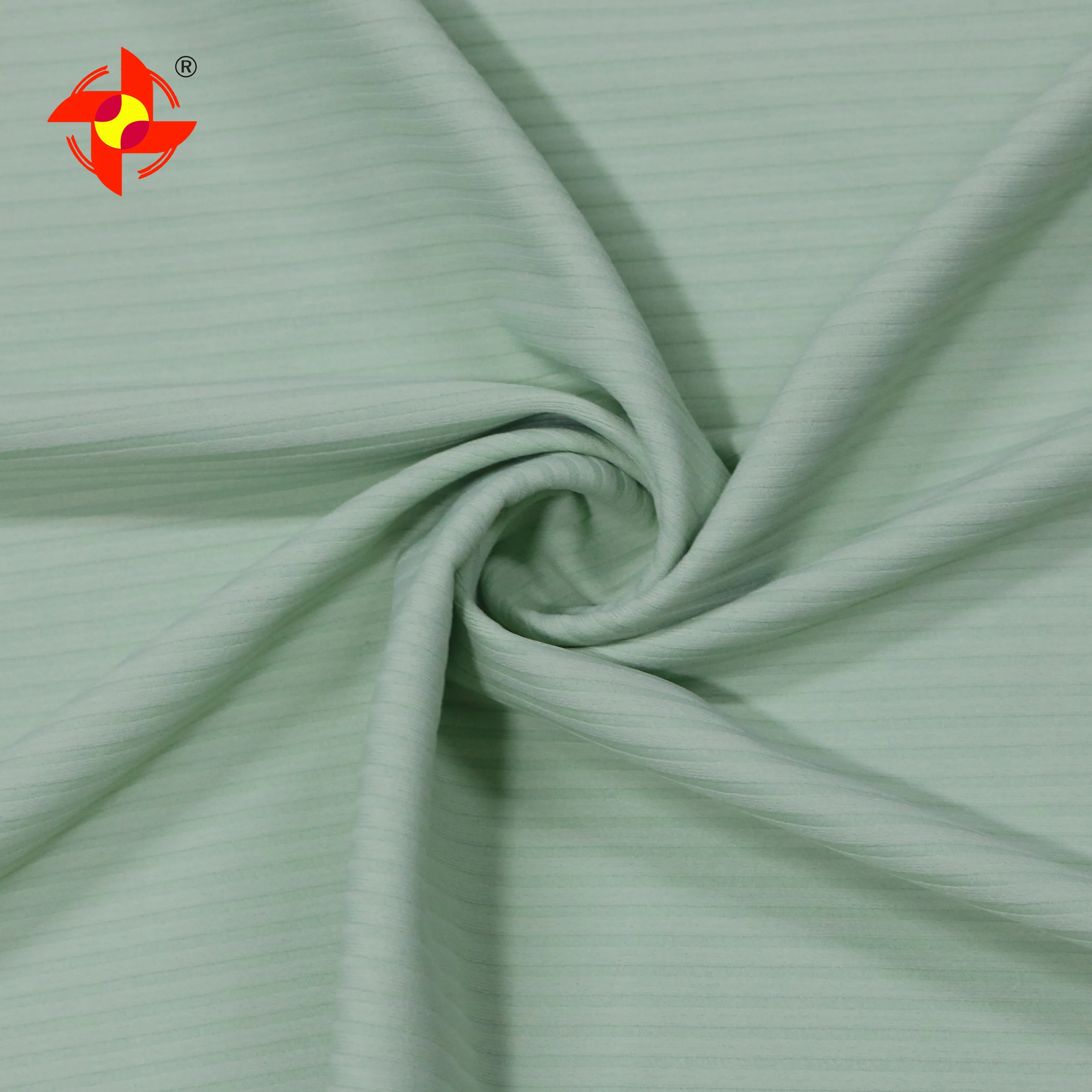 Wholesale Custom 74 Nylon Polyamide Elastane 26 Spandex 220gsm Soft Ribbed Knit Fabric Supplier For Clothing and Sweaters