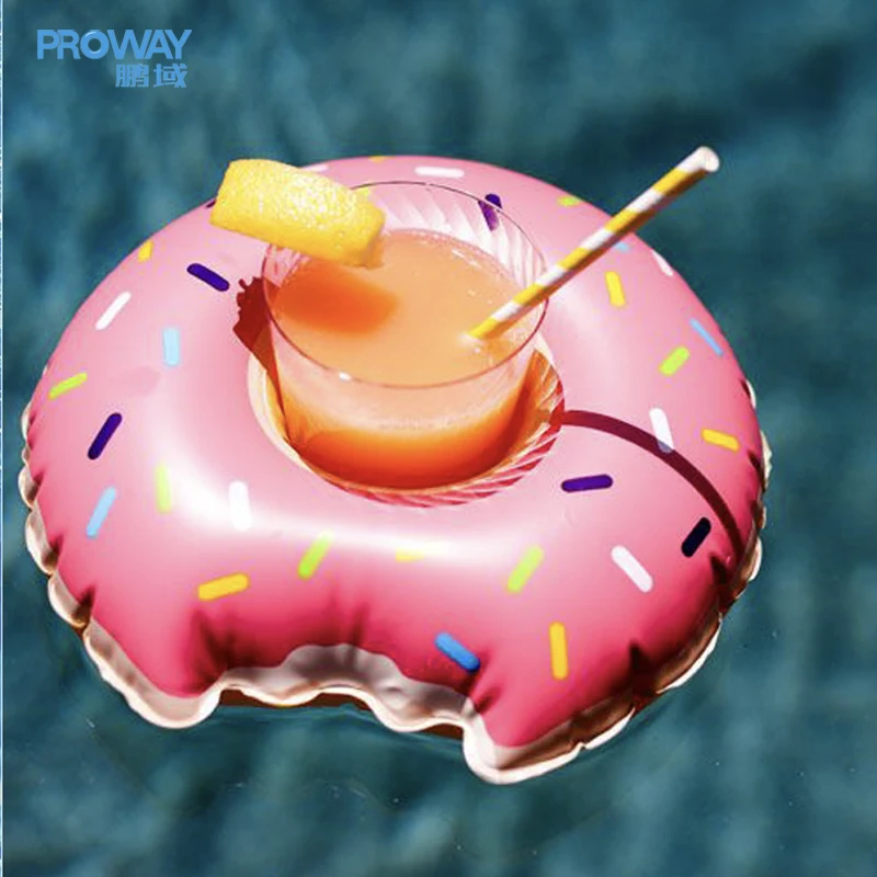 Lovely Watermelon Shape Inflatable Cup Holder For Water Sport Party  Portable Pool Floating Custom Drink Cup Holder