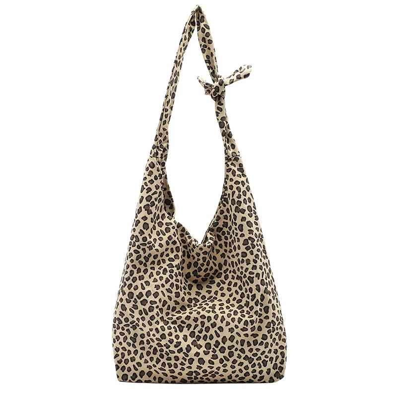 Leopard Shoulder Hobo Bag Soft Large Tote Purse Handbag Travel Satchel for Women