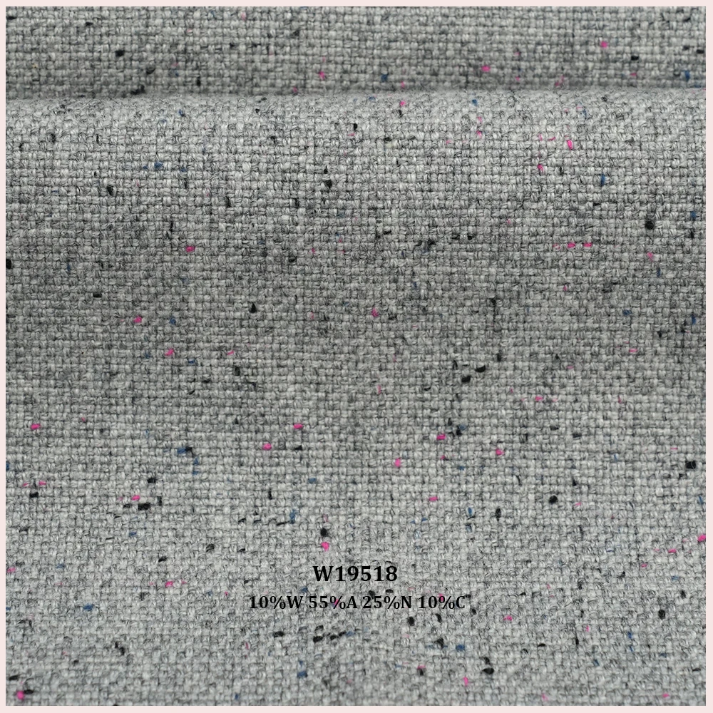 Multi-coloured design 10%W 55%A 25%N 10%C Wool Upholstery For Sofa Pillow Bag Shoes Panel