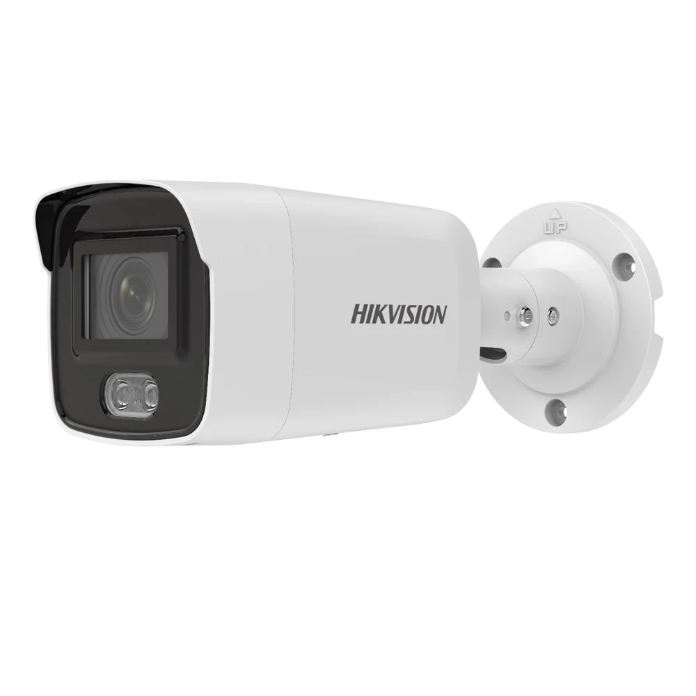 Hik DS-2CD2047G2-LU 4MP POE Built-in Mic H.265+ IP67 ColorVu Fixed Mini Bullet Network IP Camera Full Color