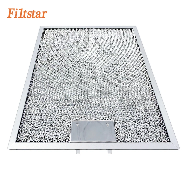 Оптовая продажа, детали капота для плиты, алюминиевый сетчатый фильтр для смазки кухонной бленды