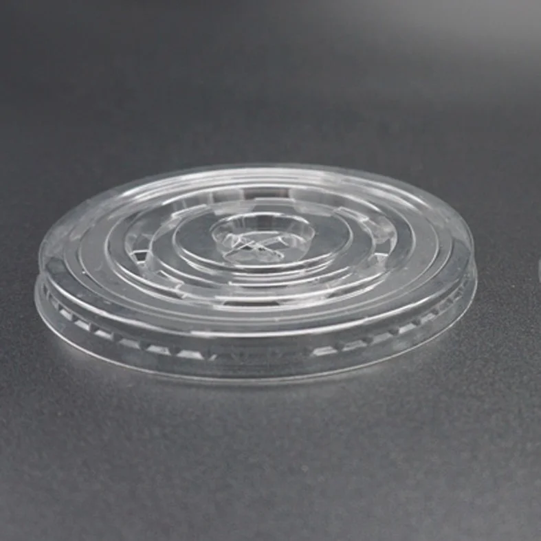 High Quality 12Oz Non-Cracking Round Shape Clear Pp Juice Cup Disposable With Flat Lid Vendor