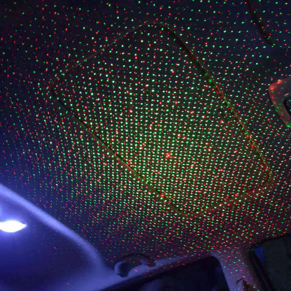 Wholesale auto ambient laser projector starry car usb mini roof ceiling led star light atmosphare