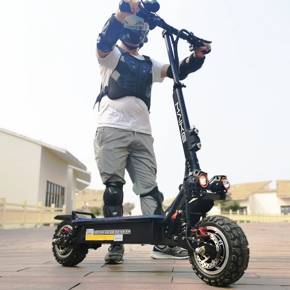 Maike KK4S dual motor 60v 26ah 3200w lithium battery for big wheel two wheel off road foldable adult fat tire   electric scooter