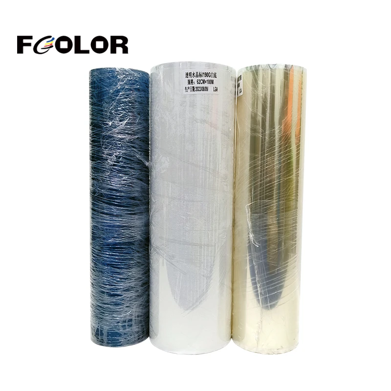 30CM 60CM White Clear Roll UV Dtf AB Film for I3200 Printer Laminate Sticker a with B Transfer