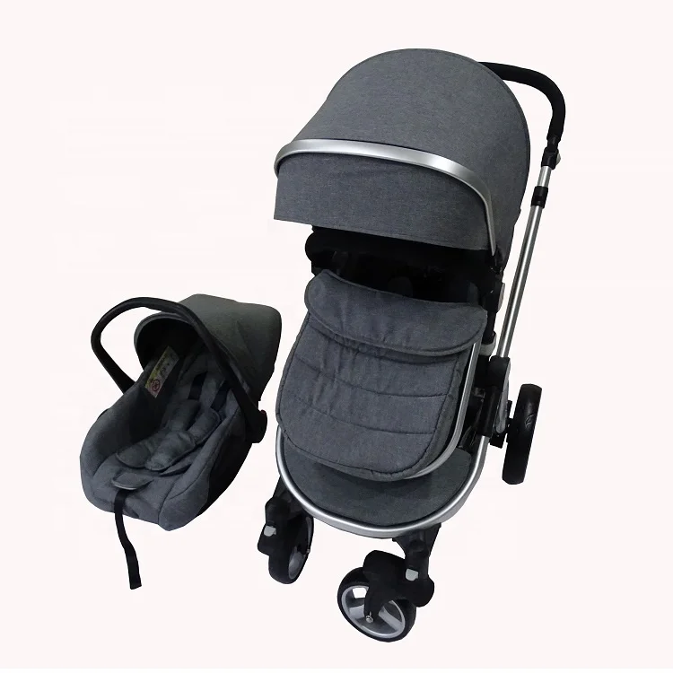 3 in 1 Combo Baby Stroller Luxury High Landscape Bebe Poussette Baby Pram Infant Stroller with Carry Cot,Car Seat Travel System