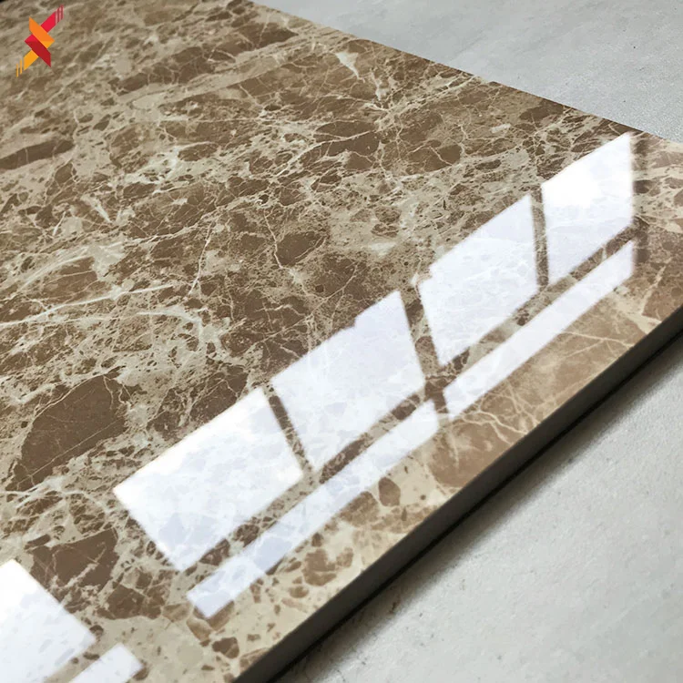 High quality italian polished brown marble look wall floor tile ceramic flooring porcelain tiles 600x600